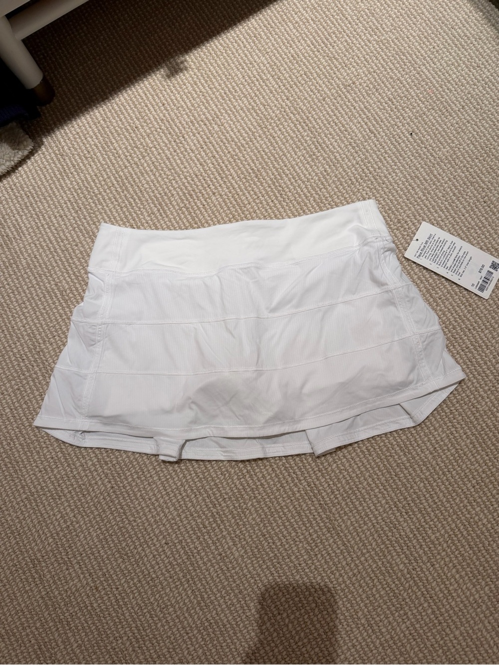 Lululemon Ladies White Pace Rival MR Skirt